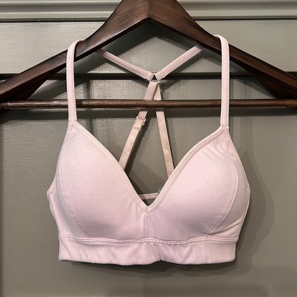 ATHLETA Adjustable Racerback Strappy Sports Bra Bralette Blush Pink Size XS - Picture 6 of 6